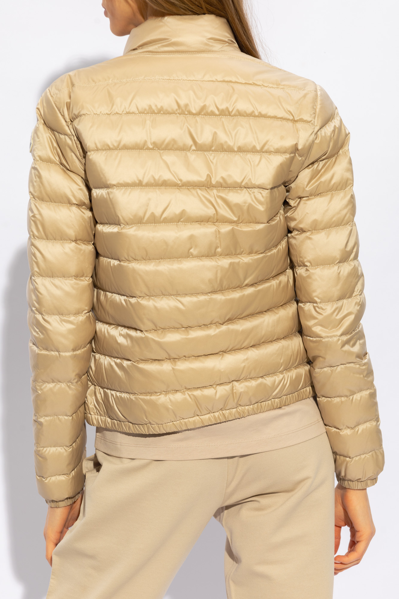 Beige Lans down jacket Moncler SchaferandweinerShops Japan T shirt Fear Factor